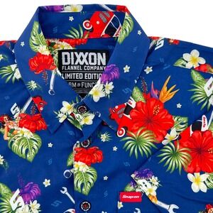 DIXXON Limited Edition Snap On‎ Tools Short Sleeve Button Up Shirt Men's M